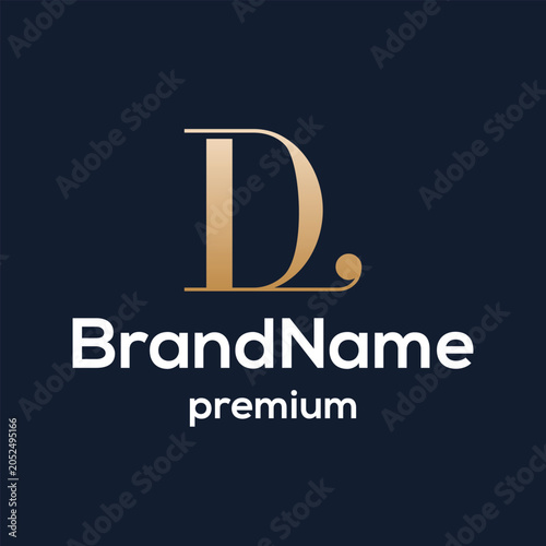 letters D logo design. modern icon creative monogram inspiration.