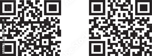 Digital QR Code Vector Graphics