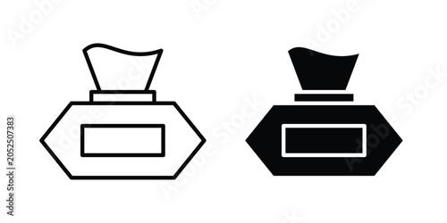 Foto wet tissue wipes icon