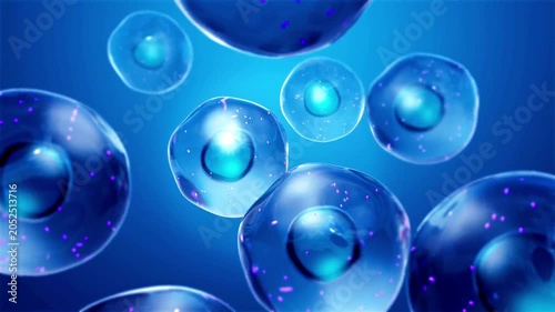 Healthy cells with mitochondria Cellular Metabolism Animation and Microscopic Organelles Energy Production in 4K Ultra HD footage
