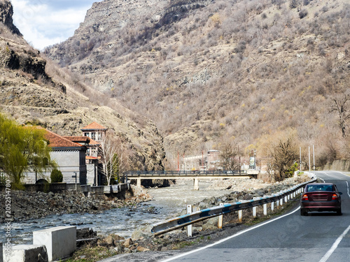 Photos M6 highway along Debed river in Lori, Armenia