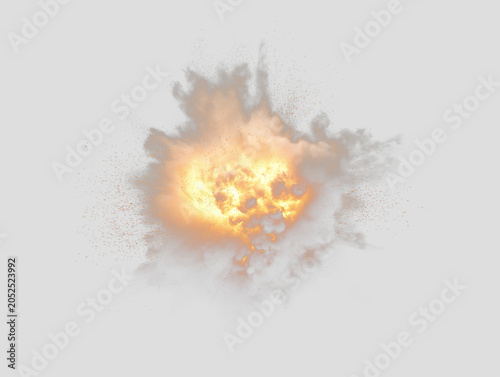 Fotografi Burning detonation burst with bright spark effects PNG
