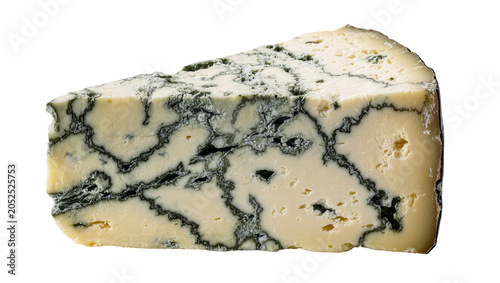 Bilde på lerret Wedge of blue cheese with veins of mold