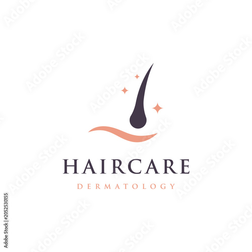 Abstract Logo template design luxury and beautiful hair waves Logo for business, salon, beauty, hairdresser, care.