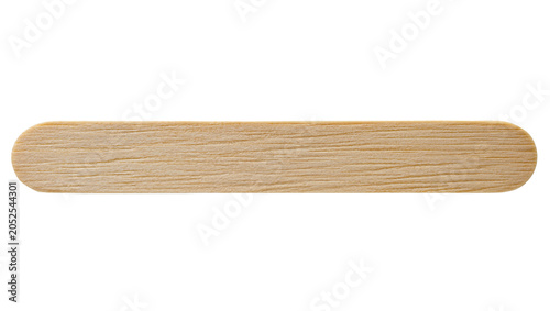 Fotografie Wooden popsicle stick with rounded ends and wood grain texture