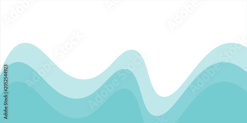 Bild auf Leinwand Refreshing shimmering water abstract background frame vector illustration materi