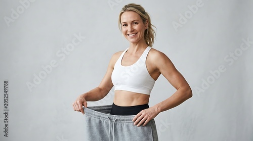 Body transformation and healthy living concept