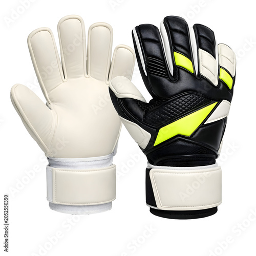 Goalkeeper gloves soccer isolated on transparent background