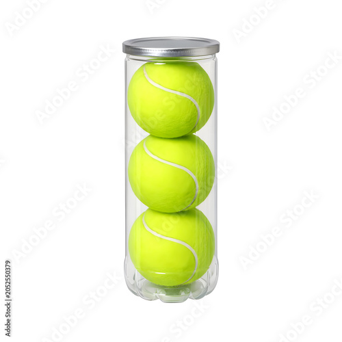 Tennis ball can isolated on transparent background