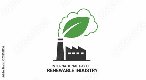 International Day of Renewable Industry Logo.