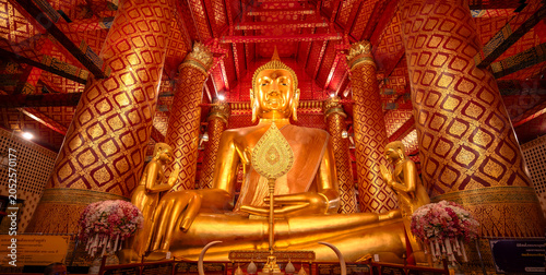 Majestic Seated Buddha at Wat Phanan Choeng