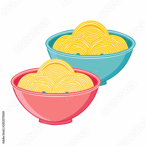 Two Bowls of Spaghetti