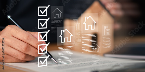Real estate consultants and property administrators reviewing digital housing agreements, compliance checklists, smart documentation systems to improve operational accuracy and customer confidence.