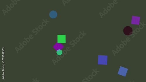 Geometric Shapes Animated Background with Subtle Motion and Soft Lighting for Digital Projects