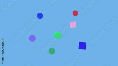 Geometric Shapes Dancing in Fluid Motion with Soft Lighting and Subtle Movement
