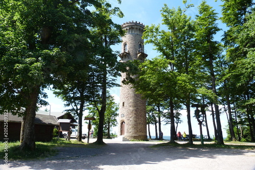 Tableau sur toile Aussichtsturm Kickelhahn im Thüringer Wald bei Ilmenau