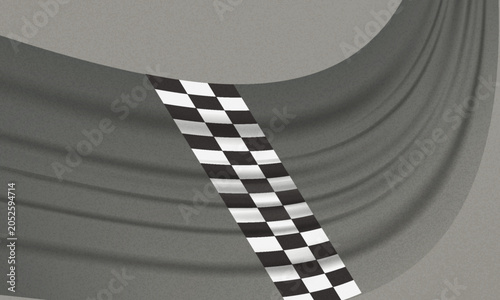 Fotografia Scarperia, Mugello - Italy, August 23th 2024: Details of a curb of a curve with the name of the Circuit of Mugello