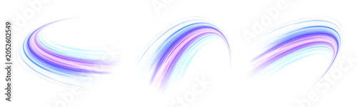 Photos Neon laser speed blue, purple lines, city road and highway traffic