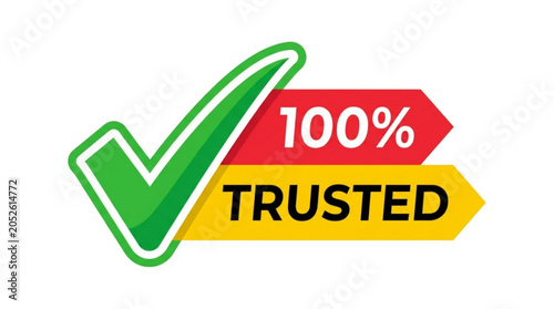 Trusted Checkmark Icon with 100 Percent Guarantee