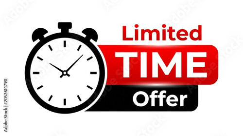 Limited Time Offer Icon with Stopwatch