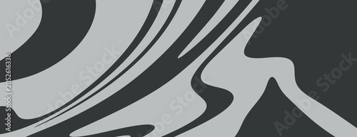 Tableau sur toile Abstract wavy pattern background in grayscale with smooth curves and contrasts v