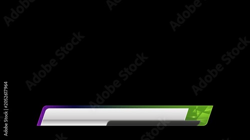 template footage lower third with blank space for broadcast media