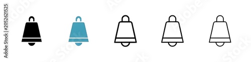 Fotografie Cowbell icon set