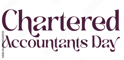 Chartered Accountants Day Text PNG Design