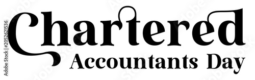 Chartered Accountants Day Typography Text PNG