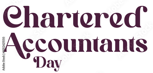Chartered Accountants Day Text PNG