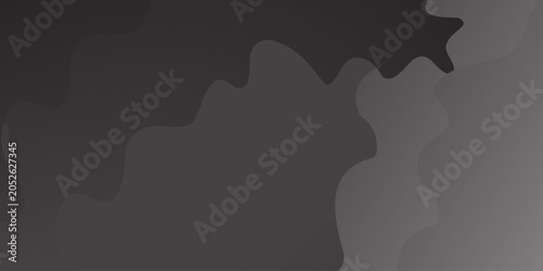 Tablou pe pânză Abstract black and grey wavy background