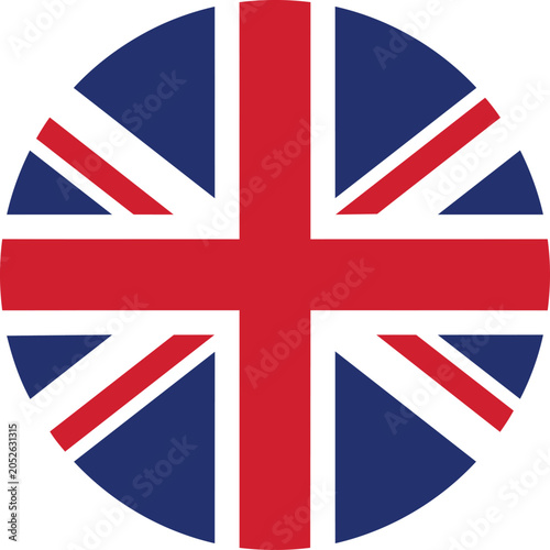 Round Great Britain Flag Icon