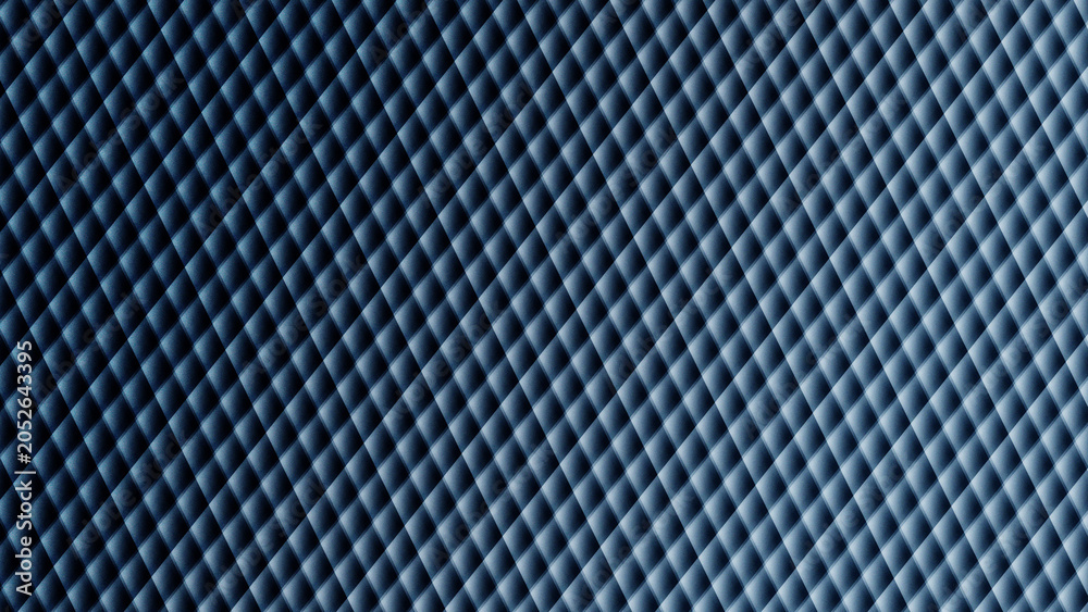 Naklejka premium Blue quilted diamond pattern background