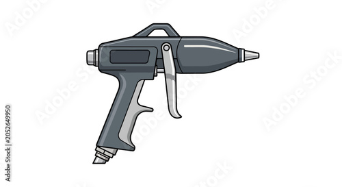 Gray handheld power caulking gun tool.