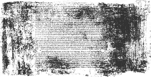 Foto Distressed ancient manuscript with illegible text and rough textured edges