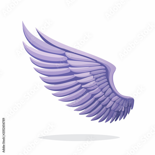 Purple Angel Wing Illustration