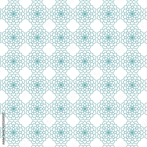 Light blue thin line network geometric seamless pattern.