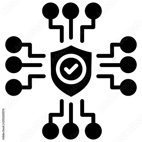 Tableau sur toile Security System Icon