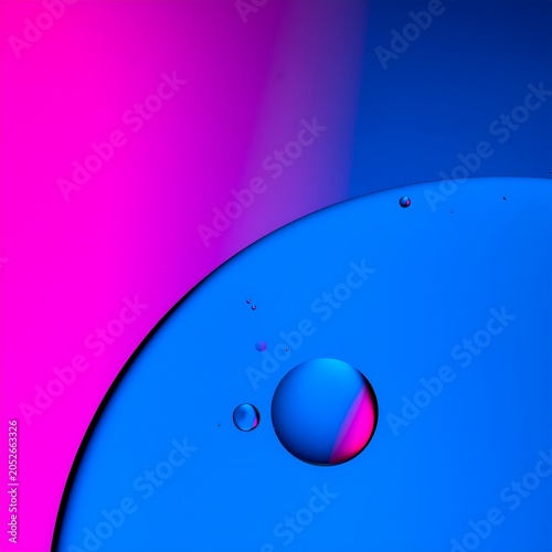 Abstract Colorful Liquid Bubble Surface.