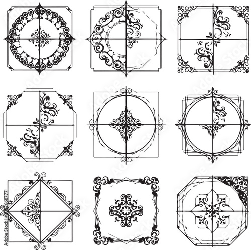 Ornate Vintage Tile Patterns Collection