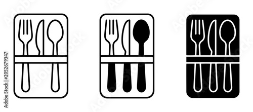 Photos Cutlery Set Icons, Flatware Collection, Utensil Icons, Dining Tools, Knife Spoon