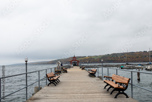 Boardwalk at Seneca Lake, New York