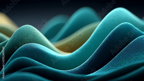 Golden Abstract Landscape Waves with Premium Light Effects for Financial Branding, Corporate Presentations and Advertising Banners