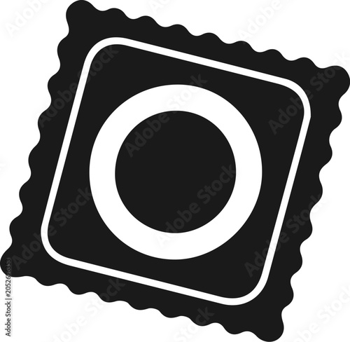 Condom protection icon. Vector.