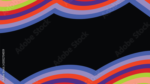 Fotografia Abstract world sports background for event, colorful background with rounded shapes