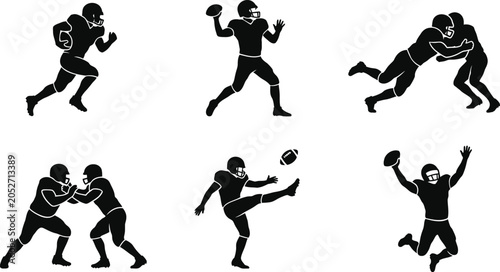 Foto American football players in action