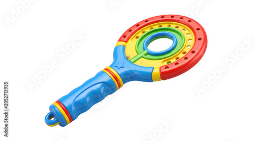 3D Plastic Bubble Wand Icon, Colorful Toy 