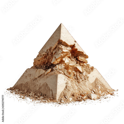 Pyramid Isolated transparent on white background