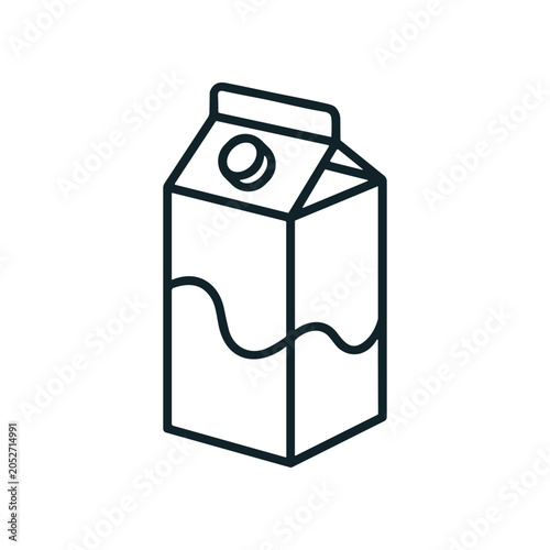 Carton of milk with handle.
