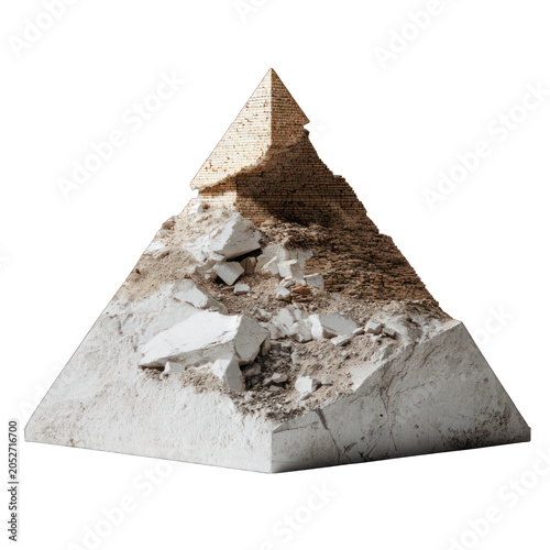 Pyramid Isolated transparent on white background